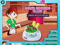 Игра Кухня Сары: зеленое мороженое Игра Кухня Сары: зеленое мороженое